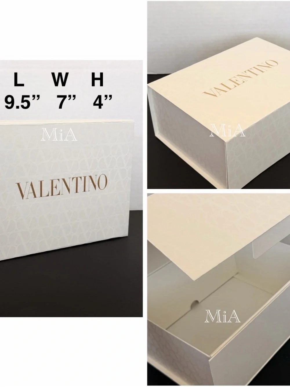 4 x VALENTINO Gift Boxes (9.5” x 7” x 4”)